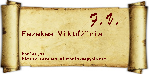 Fazakas Viktória névjegykártya